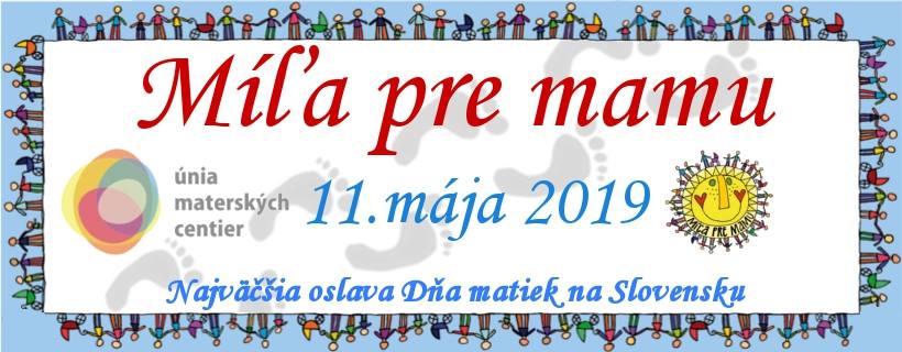 Poďte sa s nami stretnúť na akcii Míľa pre mamu